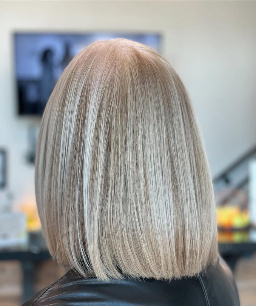 short gray hair from back