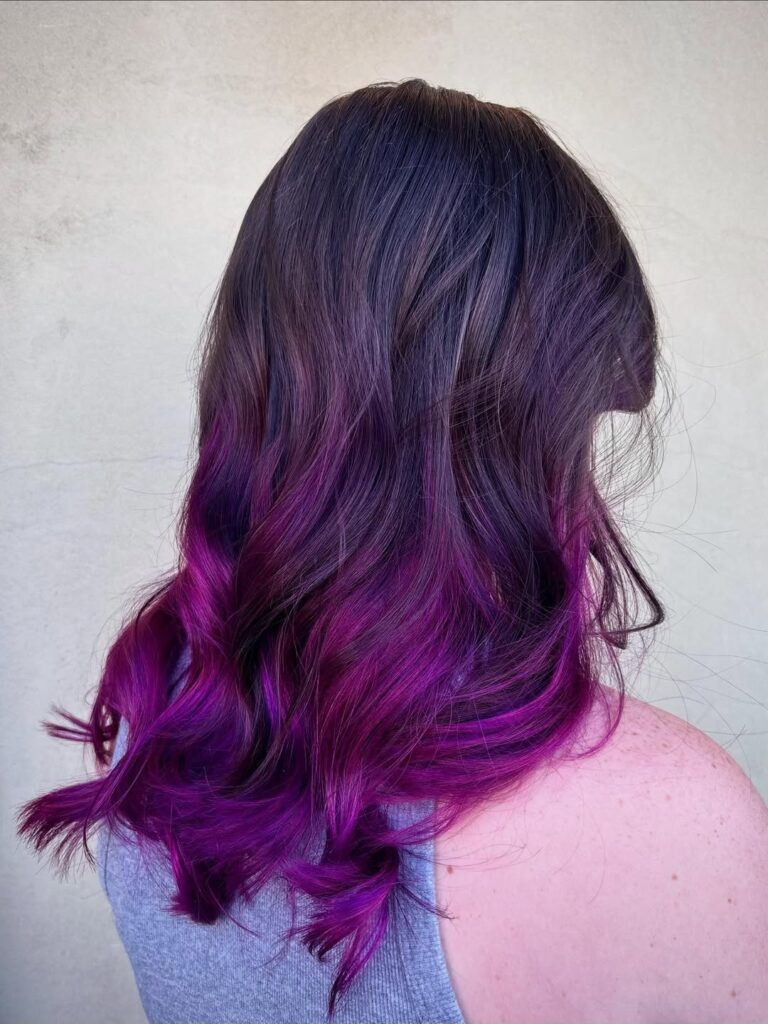 purple hair coloring