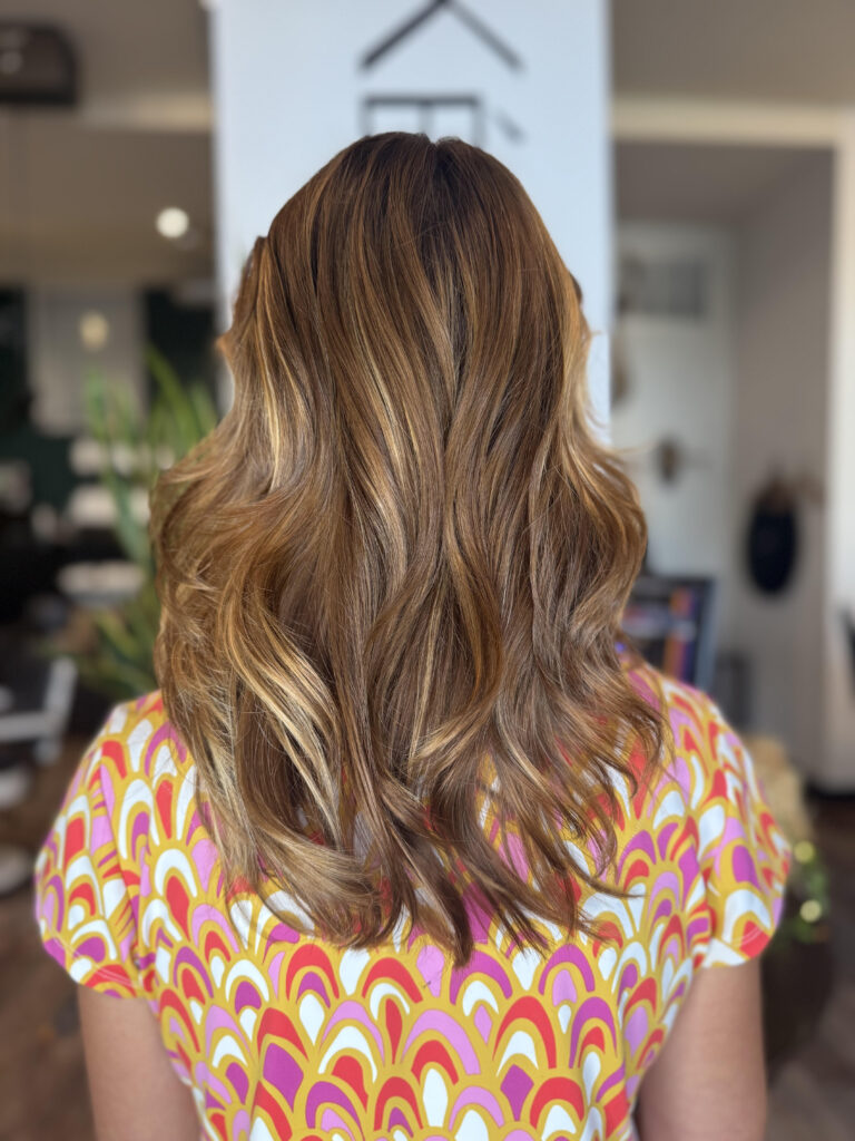 light brown hair from back